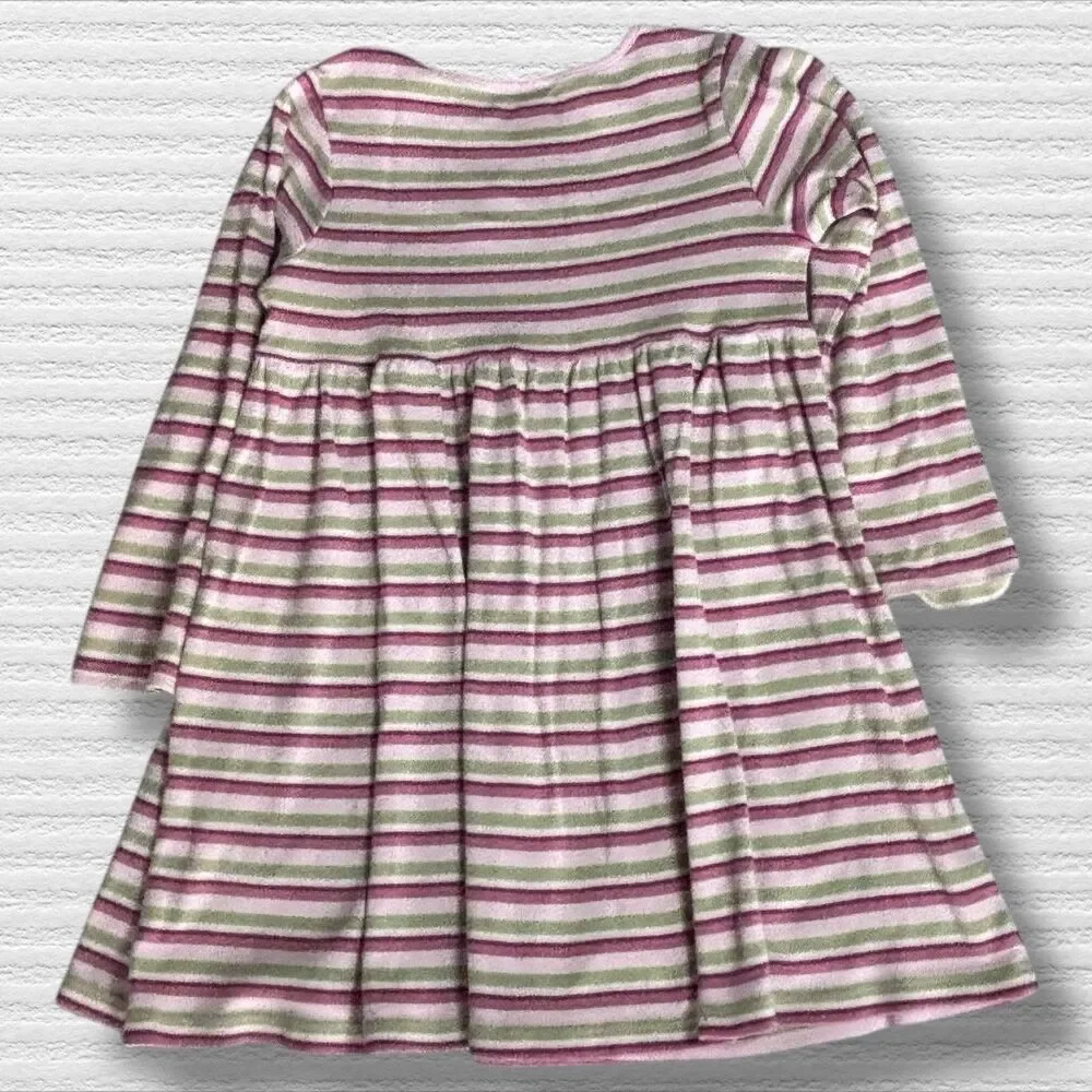Gymboree  07’ 08’ Pink Striped Dog Dress Size 7 Vintage